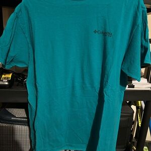 Columbia Men's Aqua Short Sleeve Tee